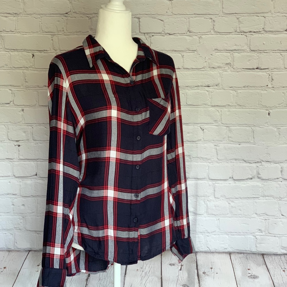 Dizzy Lizzy Plaid Button Down Shirt